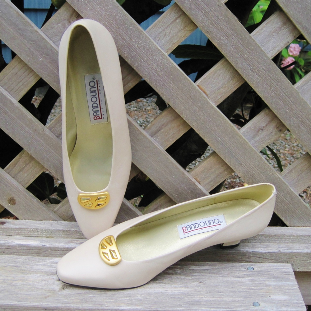 Bandolino Shoes-Pump Heel-Taupe Beige Tan-8 1/2 M